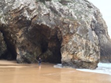 Skała na plaży Praia da Adraga